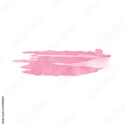 Pink painting splash watercolor element