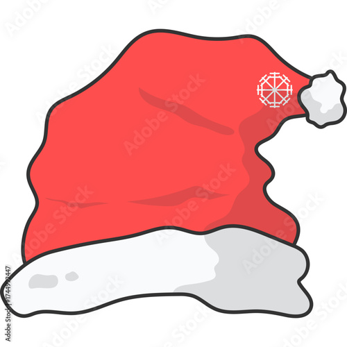 Santa Clause Hat llustration