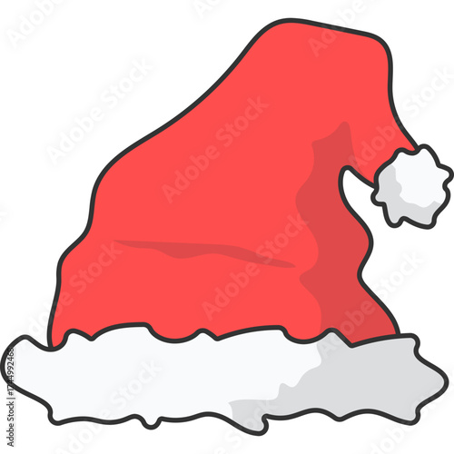 Santa Clause Hat llustration