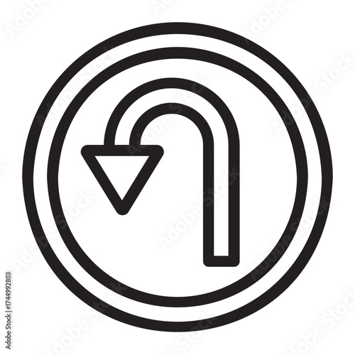 directions line icon