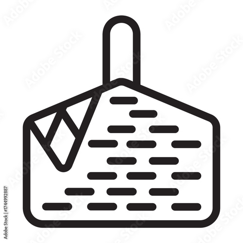 picnic basket line icon