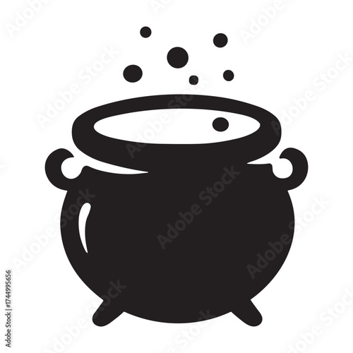 Cauldron  icon or logo isolated sign symbol vector illustration - high quality black style vector icons