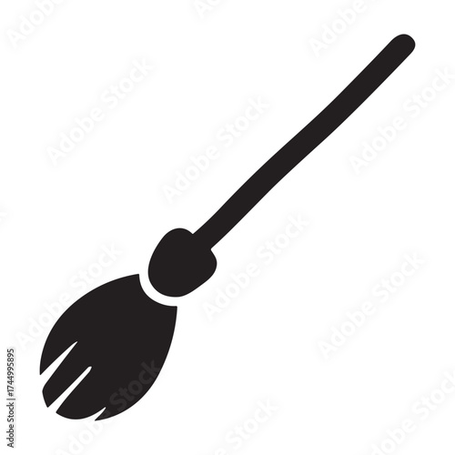 Witch’s Broom  icon or logo isolated sign symbol vector illustration - high quality black style vector icons