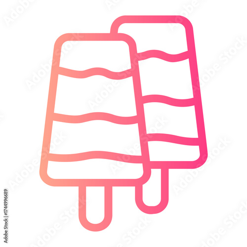 popsicle gradient icon
