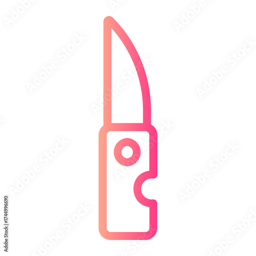 pocket knife gradient icon