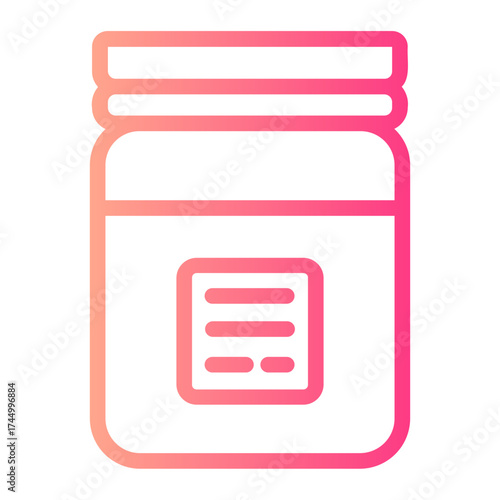 butter jar gradient icon