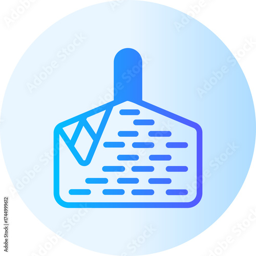picnic basket gradient icon