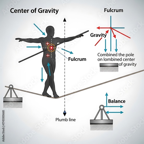 Center of Gravity and Balance on a Tightrope.