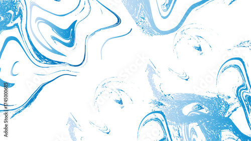Abstract fluid digital art with marbled paint effect featuring dynamic swirls of magenta, hot pink, and deep violet. Smooth gradient flows across white space, creating vibrant, modern, and energetic