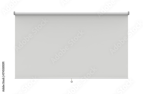 A projected screen for your presentations. Blank projection screen or Modern projector screen on transparency background