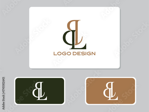 Elegant BL letter logo design for luxury branding, modern corporate, and creative firms