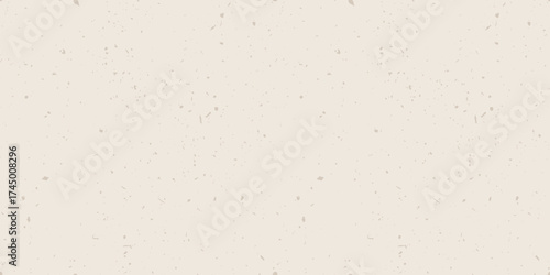 Seamless Korean rice paper background pattern with vintage kraft texture. Creamy white recycled grain paper with old newspaper flecks. Minimalist organic background. Soft retro wallpaper design bg
