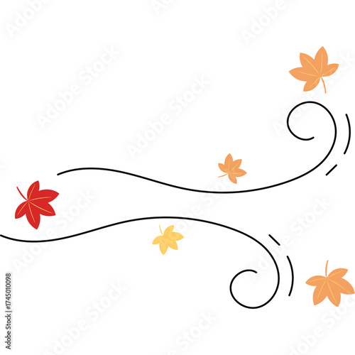 Autumn Leaves Blowing