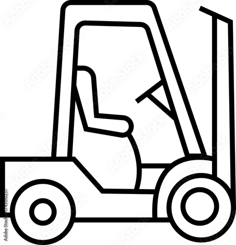 Material Handling Icons, Featuring Warehouse Equipment, Logistics, Transportation, Forklift, Packaging, Cargo, Safety, Storage, Industrial crane, and Industrial Work Symbols in Modern Vector Style