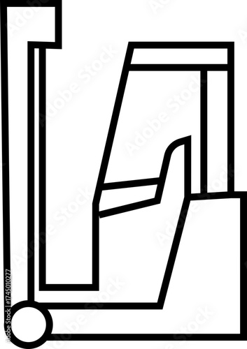 Material Handling Icons, Featuring Warehouse Equipment, Logistics, Transportation, Forklift, Packaging, Cargo, Safety, Storage, Industrial crane, and Industrial Work Symbols in Modern Vector Style