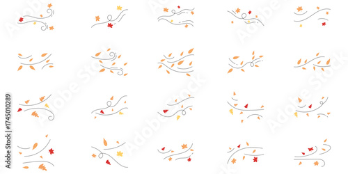 Autumn Leaves Blowing