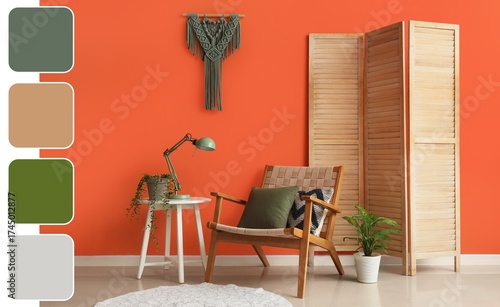 Interior of stylish living ...