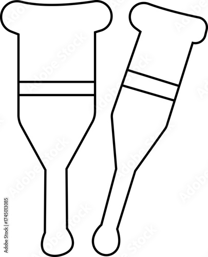Rehabilitation Icon Physical Therapy, Recovery, Exercise, Health, Medical Treatment, Patient Care, Wellness, and Body Healing Symbols in Modern Vector Style, walker, physiotherapy, exercise band