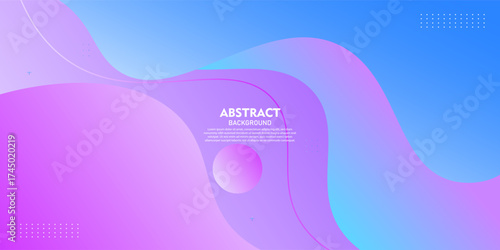 Abstract soft colored fluid wave background with gradient purple and blue gradient element design. Vector eps10
