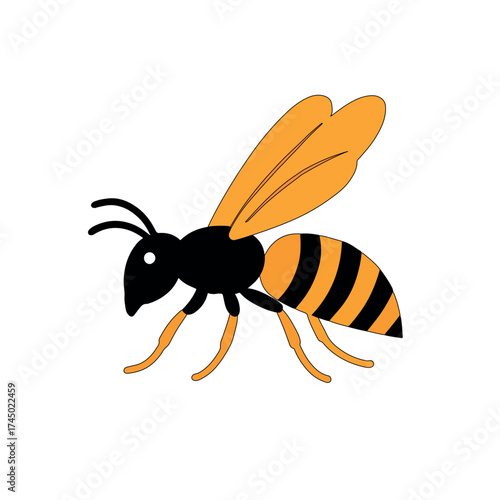 Cartoon Bee Vector Illustration