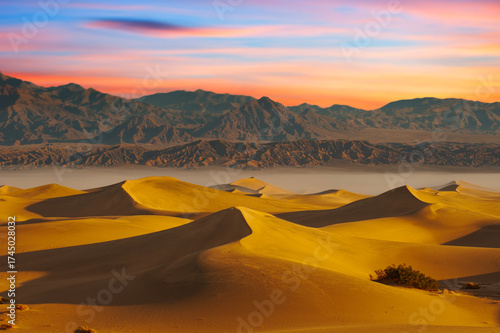 Death Valley Desert Sand Dunes, Nevada, USA