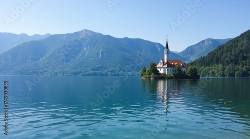Lake Bled Upper Carniola Fairy-Tale Lake with an Island Church and Hilltop Castle
