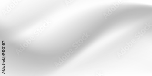 Silver foil background with metal mirror texture. Chrome gradient surface with light gloss simple abstract