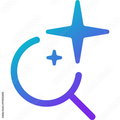 AI Generate Content. Generative Ai Logo. Generate Icon, AI Sparkle and Gradient Star Icon