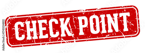 check point rectangular sign. check point stamp