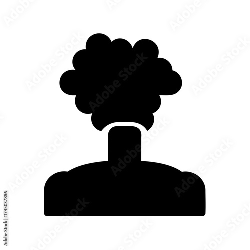 A powerful explosion erupting from the earth, creating a mushroom cloud effect