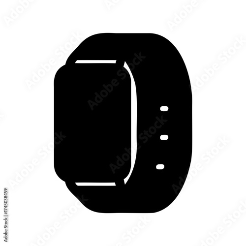 Modern smart watch design with a sleek and adjustable wrist band