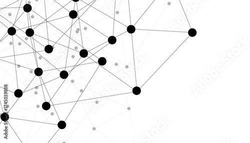 Abstract technology dot and line connection digital hi tech design concept background. Space for text. Vector illustration