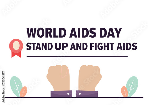 World Aids Day Stand Up Fight Aids awareness support