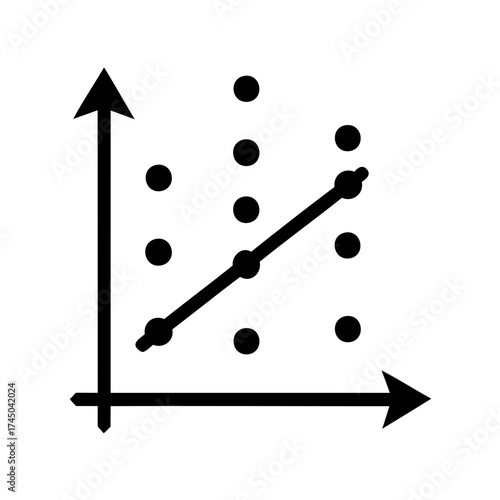 Scatter plot with linear regression showing data visualization and trend analysis