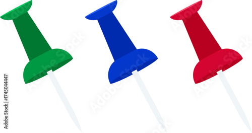 colorful push pins cartoon element
