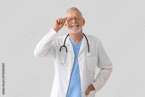 Portrait of senior doctor o...