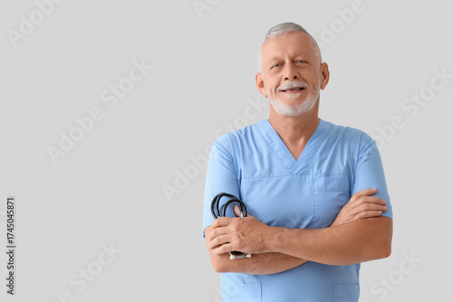 Portrait of senior doctor o...