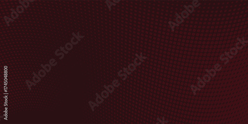 Dots halftone red color pattern gradient texture whit technology digital background. Dots pop art comics with nature graphic design.