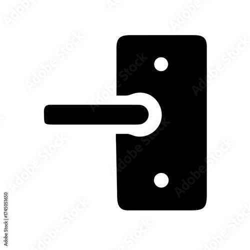 Illustration of a door handle