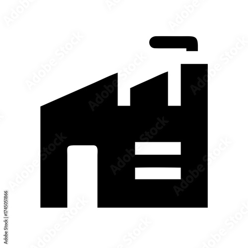 Vector art of factory