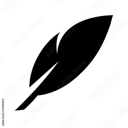Vector art of feather icon