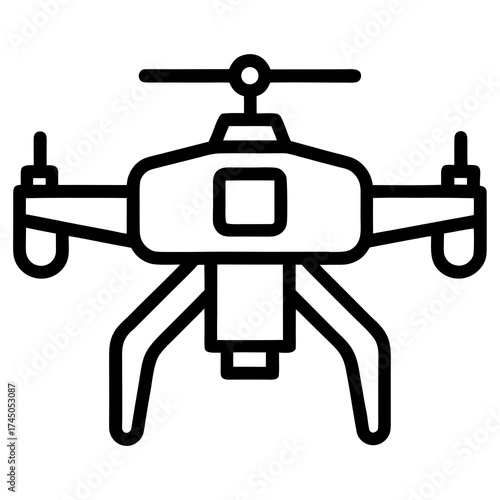 Drone Icon quadcopter aerial