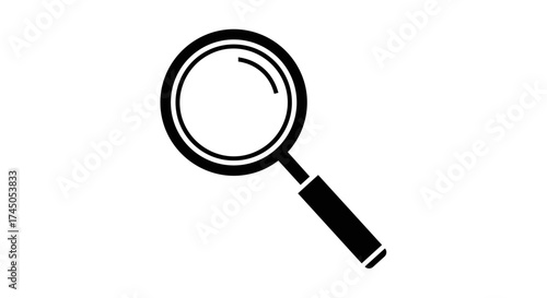 Magnifying glass icon for search and investigation.