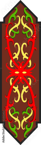 sketch vector illustration design decoration ornament wood carving abstract antique classic vintage ethnic traditional