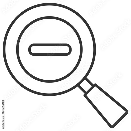 Zoom Out Outline Icon