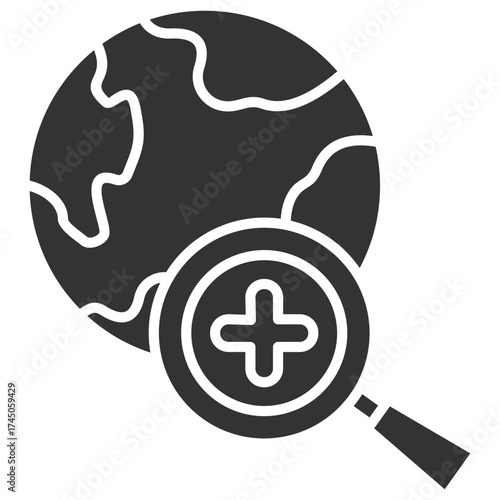 Explore Glyph Icon
