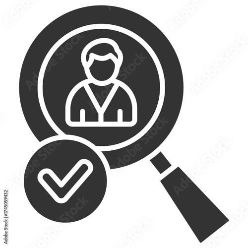 Search Employee Glyph Icon