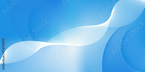 Gradient abstract background with circular line patterns. Vector illustration modern