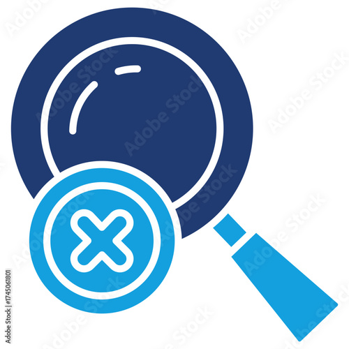 No Results Flat Blue Icon