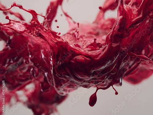 Liquid shapes abstract colorfull holographic 3D wavy background water